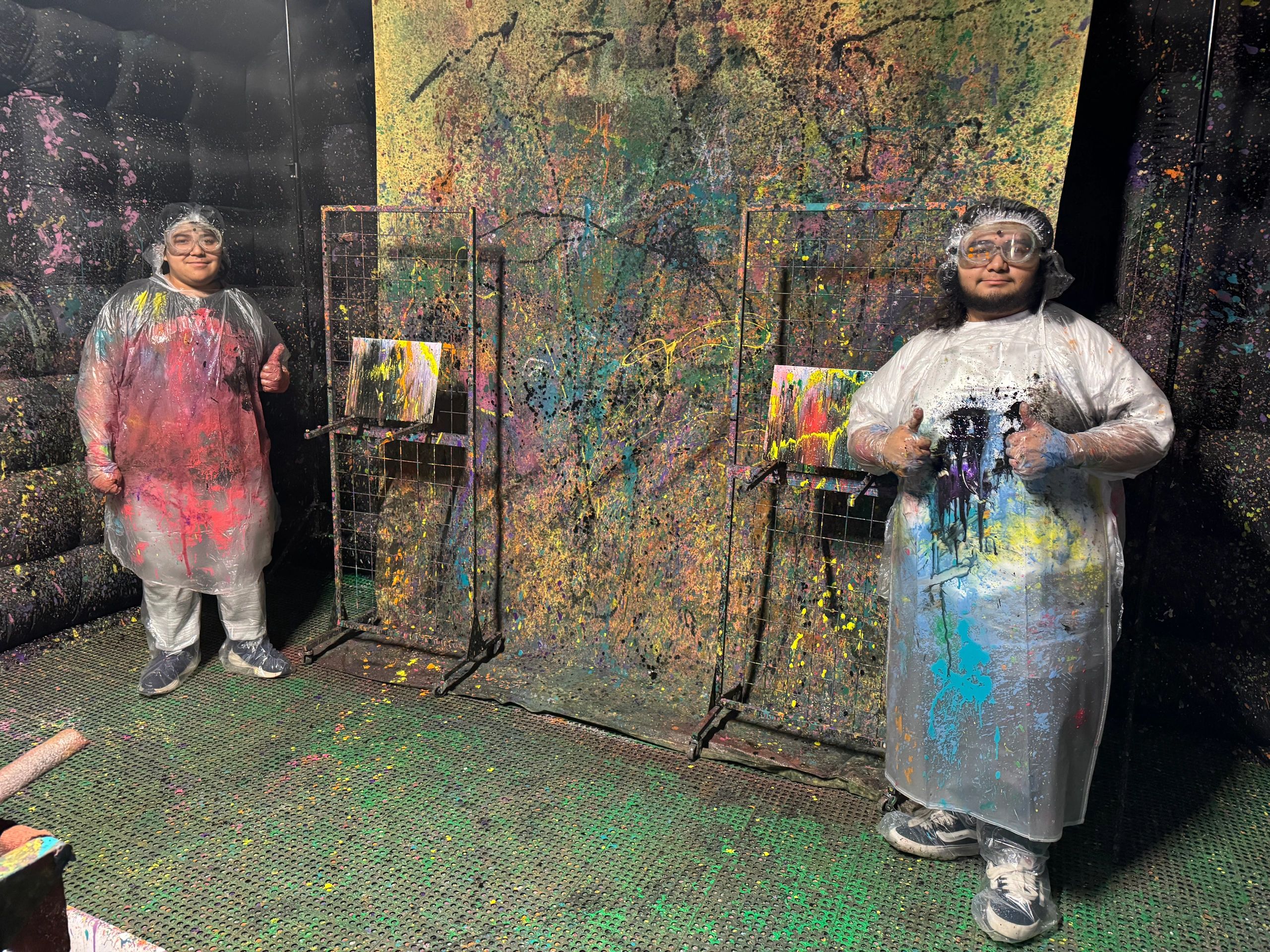 Painting together at Paint Playground