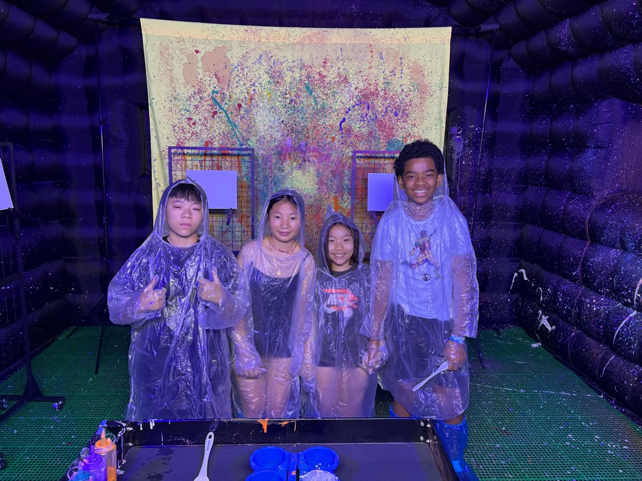A group ready to make colorful memories